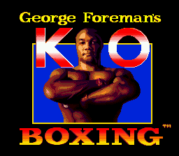 Заставка игры George Foreman's KO Boxing